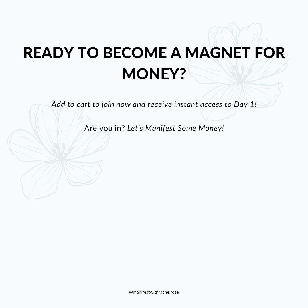 7 Day Money Manifesting Challenge