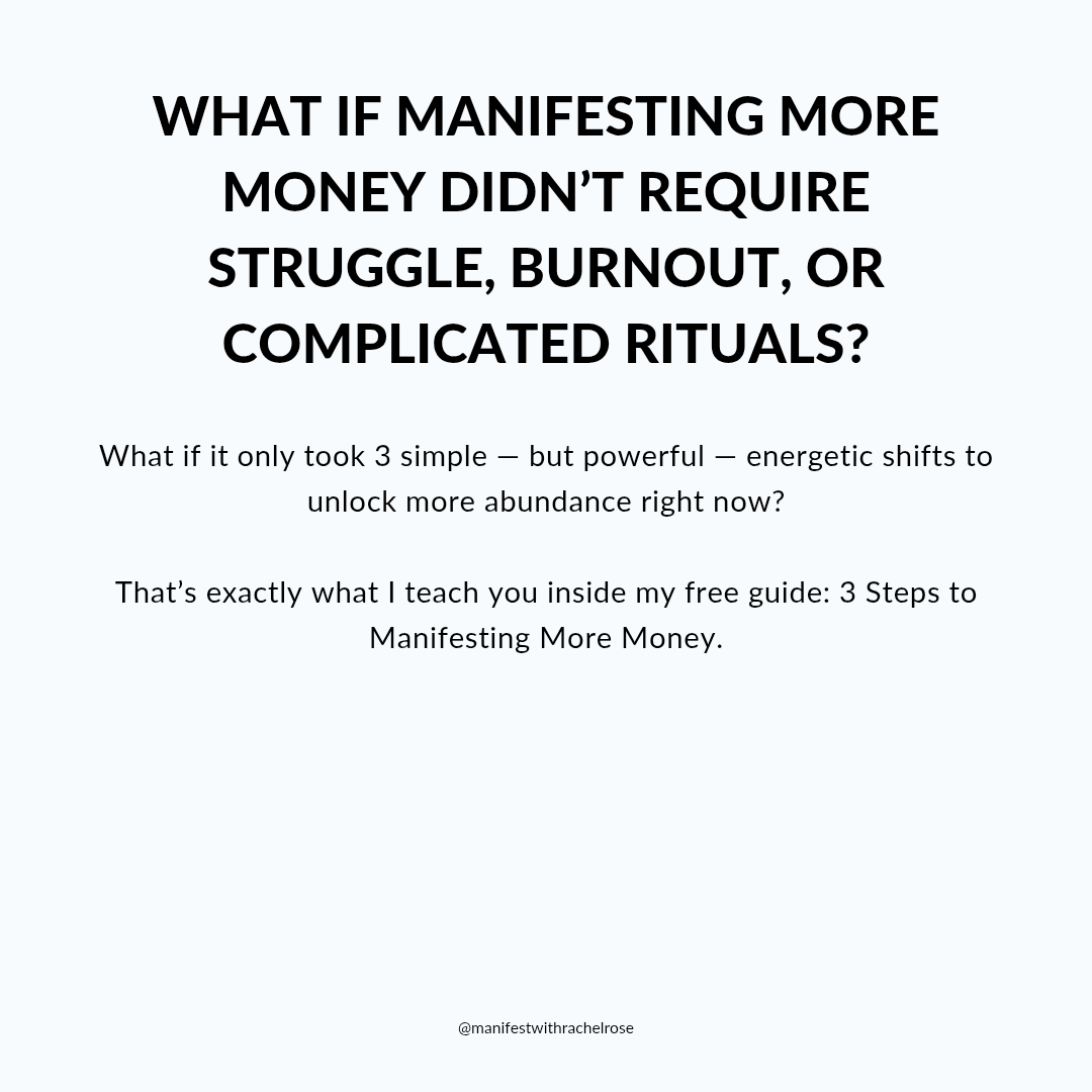 3 Steps to Manifesting More Money