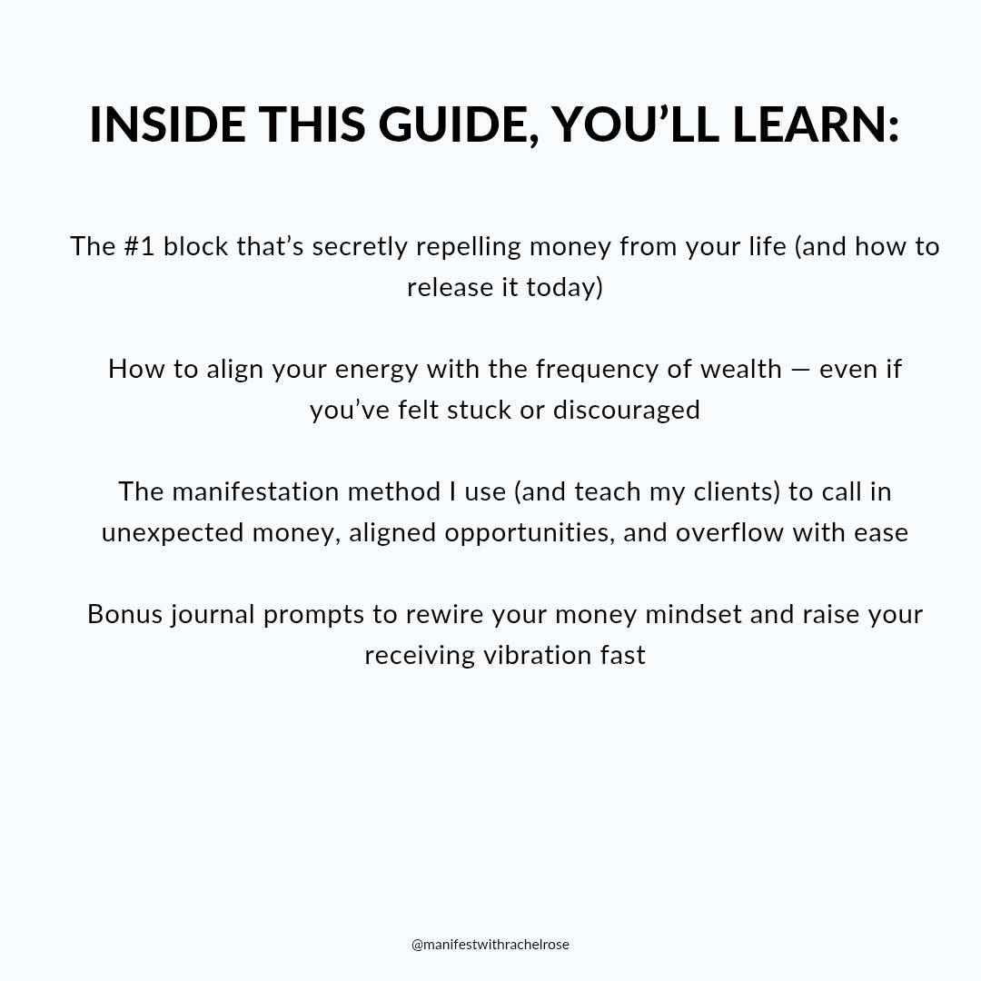 3 Steps to Manifesting More Money