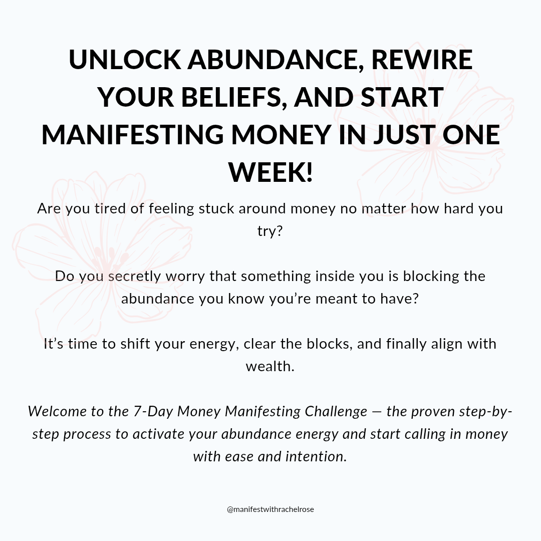 7 Day Money Manifesting Challenge